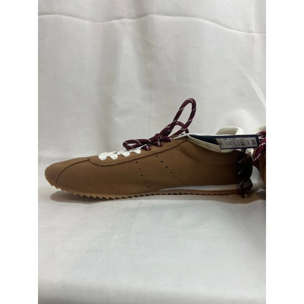 Universal Thread Cognac Brown‎ Faux Suede Jogger Sneakers Memory Foam 9.5 NEW